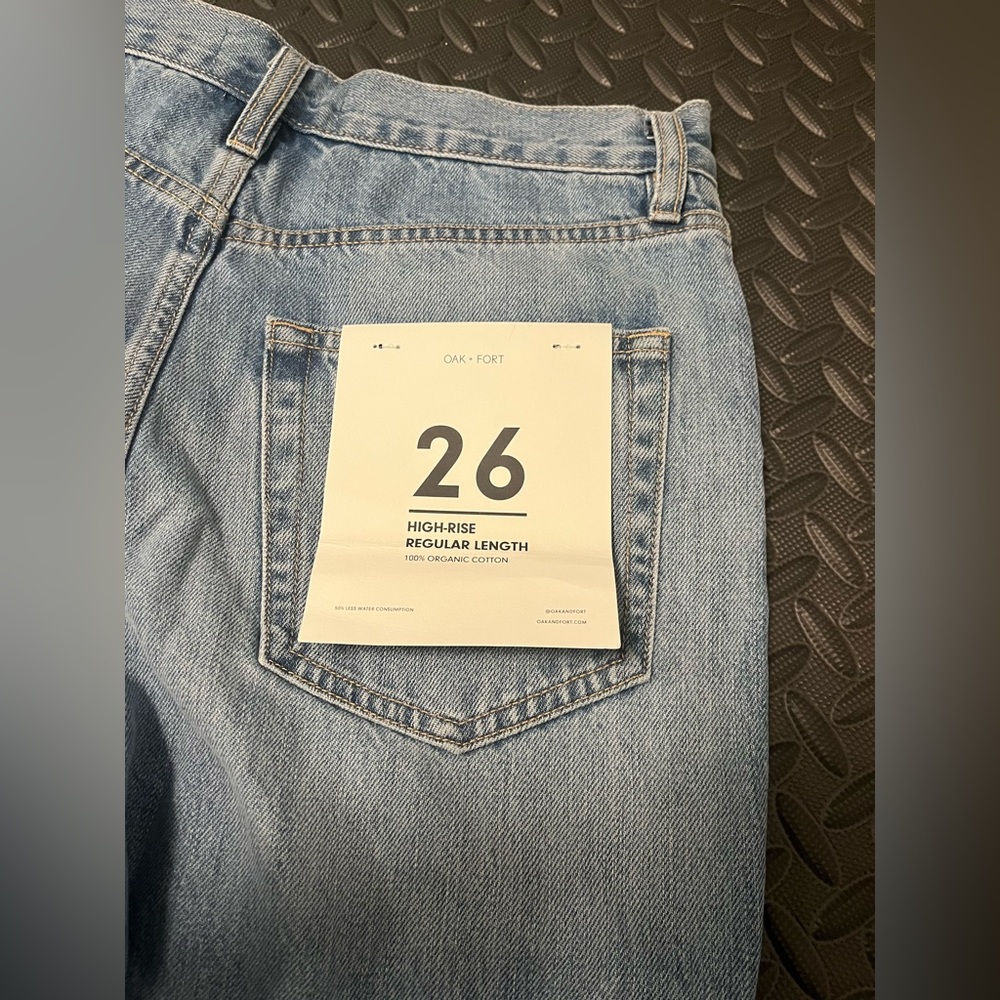 OAK + FORT High Rise Regular Length Jeans - Picture 4 of 4